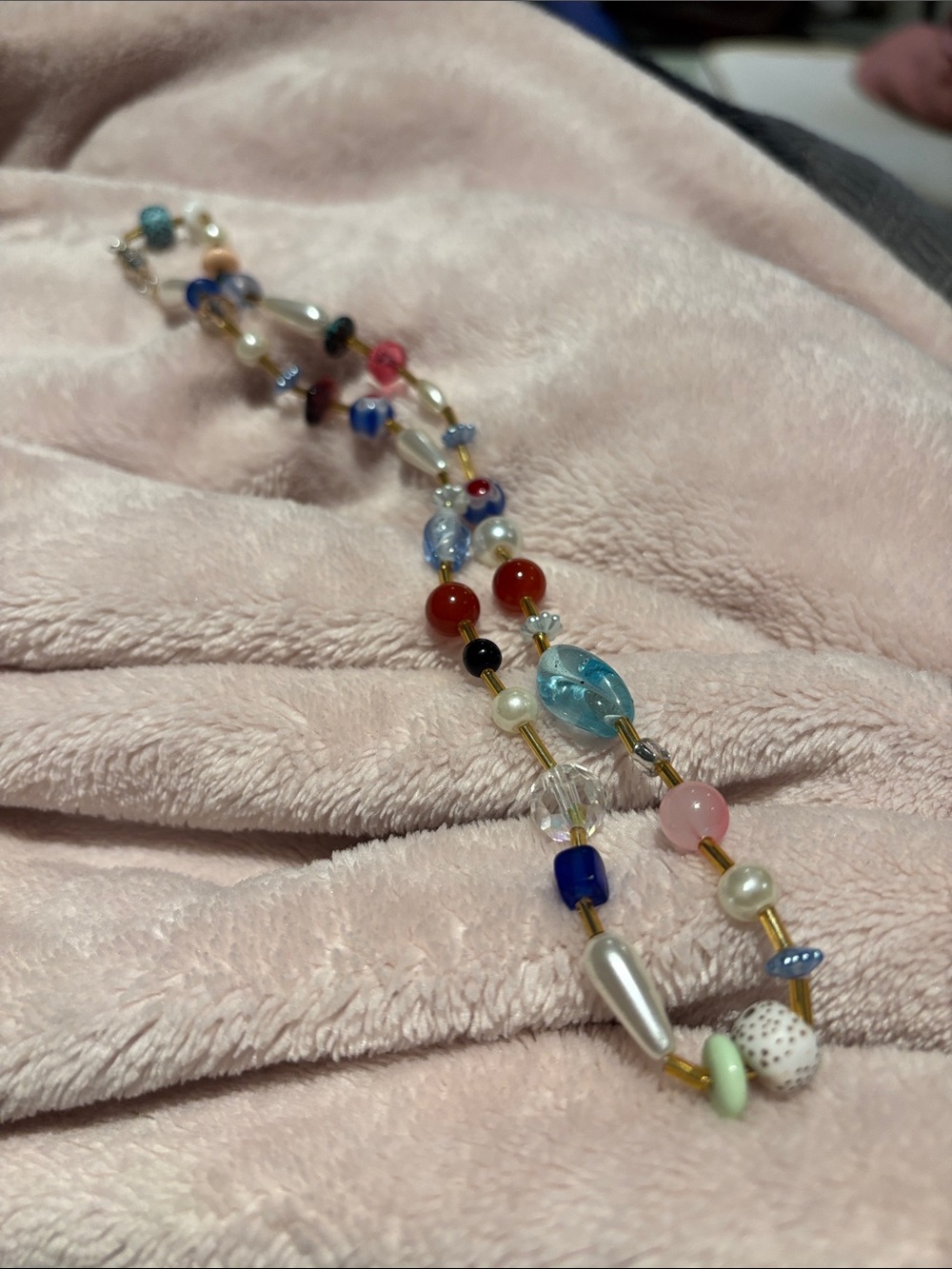 OOAK Upcycled Mixed Bead Necklace - Women's Jewelry